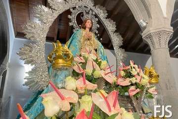La Inmaculada Concepción, lista para la procesión de este miércoles en Jinámar/Francisco Javier Santana.